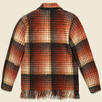 Reversible Plaid Jacket - Brown/Red/Mustard/Black - Vintage - STAG Provisions - One & Done - Apparel