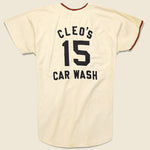 Cleo's Car Wash Zip Up Jersey - Cream - Vintage - STAG Provisions - One & Done - Apparel