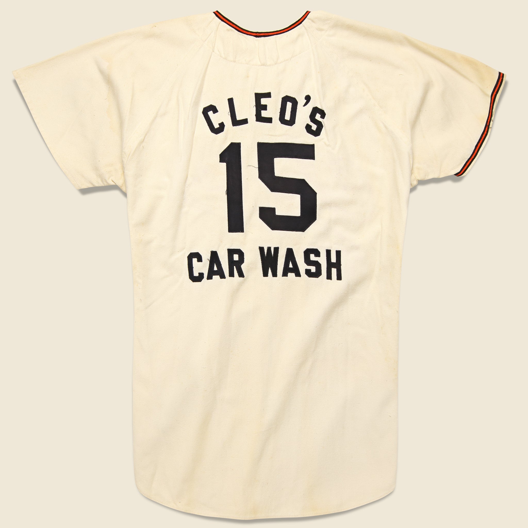 Cleo's Car Wash Zip Up Jersey - Cream - Vintage - STAG Provisions - One & Done - Apparel