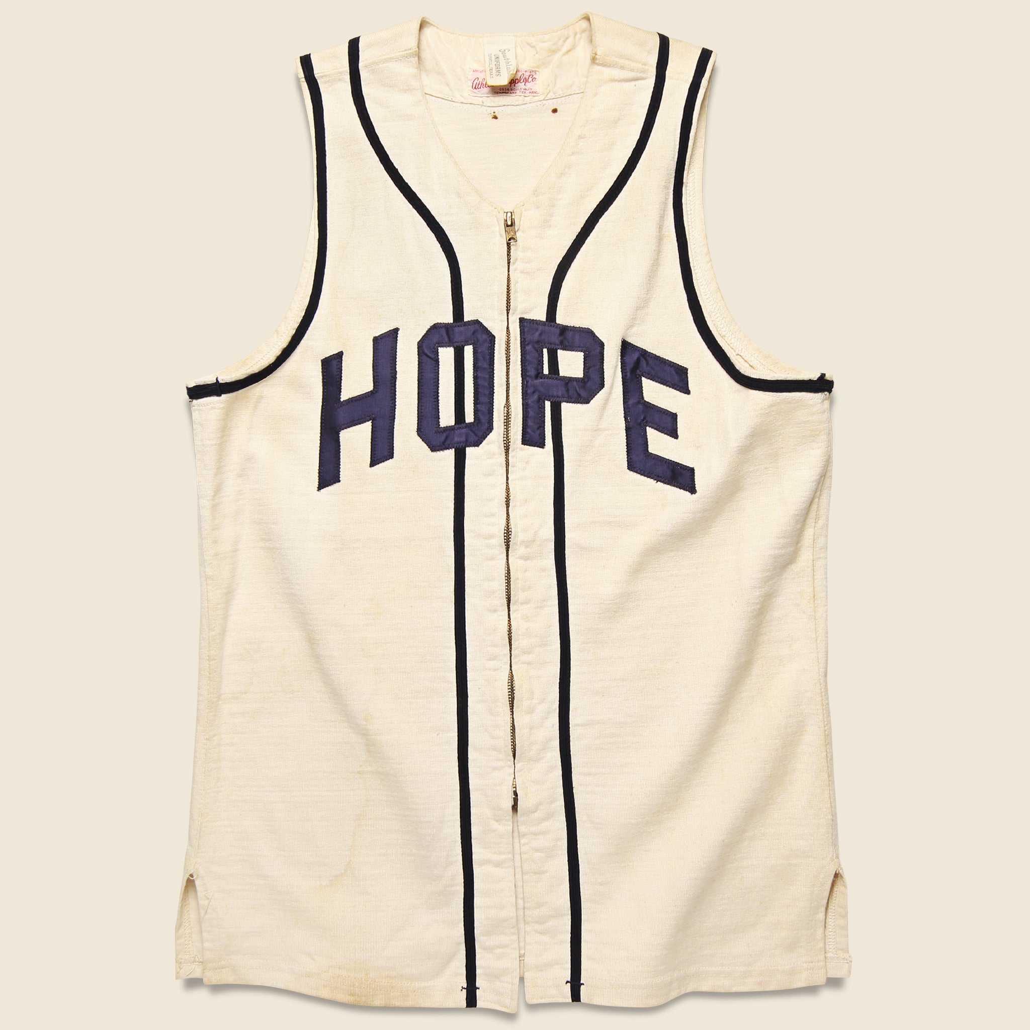 Hope Zip Up Jersey - Cream - Vintage - STAG Provisions - One & Done - Apparel