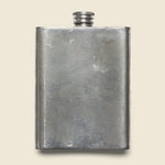Etched Flask - Pewter - Vintage - STAG Provisions - One & Done - Barware & Smoking
