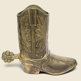 Brass Boot With Spur - Left - Vintage - STAG Provisions - One & Done - Miscellaneous