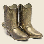 Brass Boot With Spur - Left - Vintage - STAG Provisions - One & Done - Miscellaneous