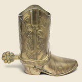 Brass Boot With Spur - Right - Vintage - STAG Provisions - One & Done - Miscellaneous
