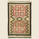 Large Woven Rug - Brown/Black/Red/Cream - Vintage - STAG Provisions - One & Done - Blankets & Textiles