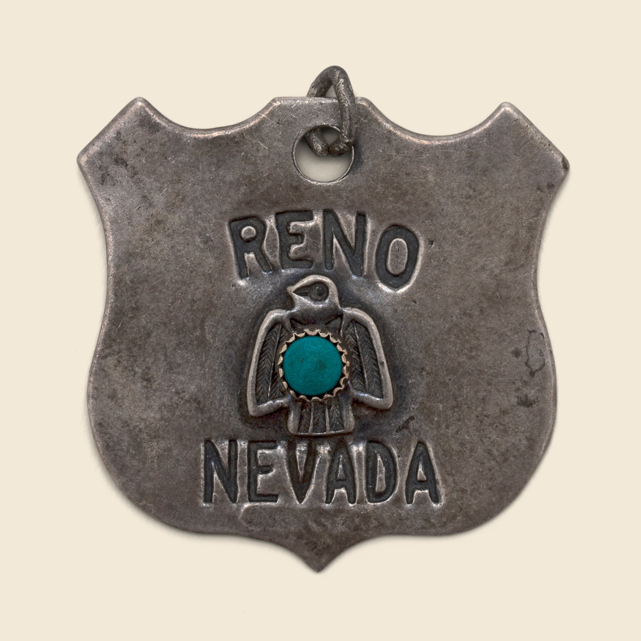 Reno Turquoise Thunderbird Badge - Vintage - STAG Provisions - One & Done - Accessories & Jewelry
