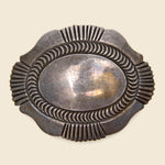 Carved Concho Belt Buckle - Sterling Silver - Vintage - STAG Provisions - One & Done - Accessories & Jewelry