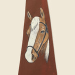Hand Painted Burgundy Horse Tie - Vintage - STAG Provisions - One & Done - Accessories & Jewelry