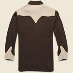 H Bar C Western Shirt with Boot Motif - Brown - Vintage - STAG Provisions - One & Done - Apparel