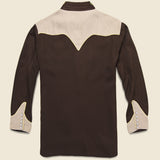 H Bar C Western Shirt with Boot Motif - Brown - Vintage - STAG Provisions - One & Done - Apparel