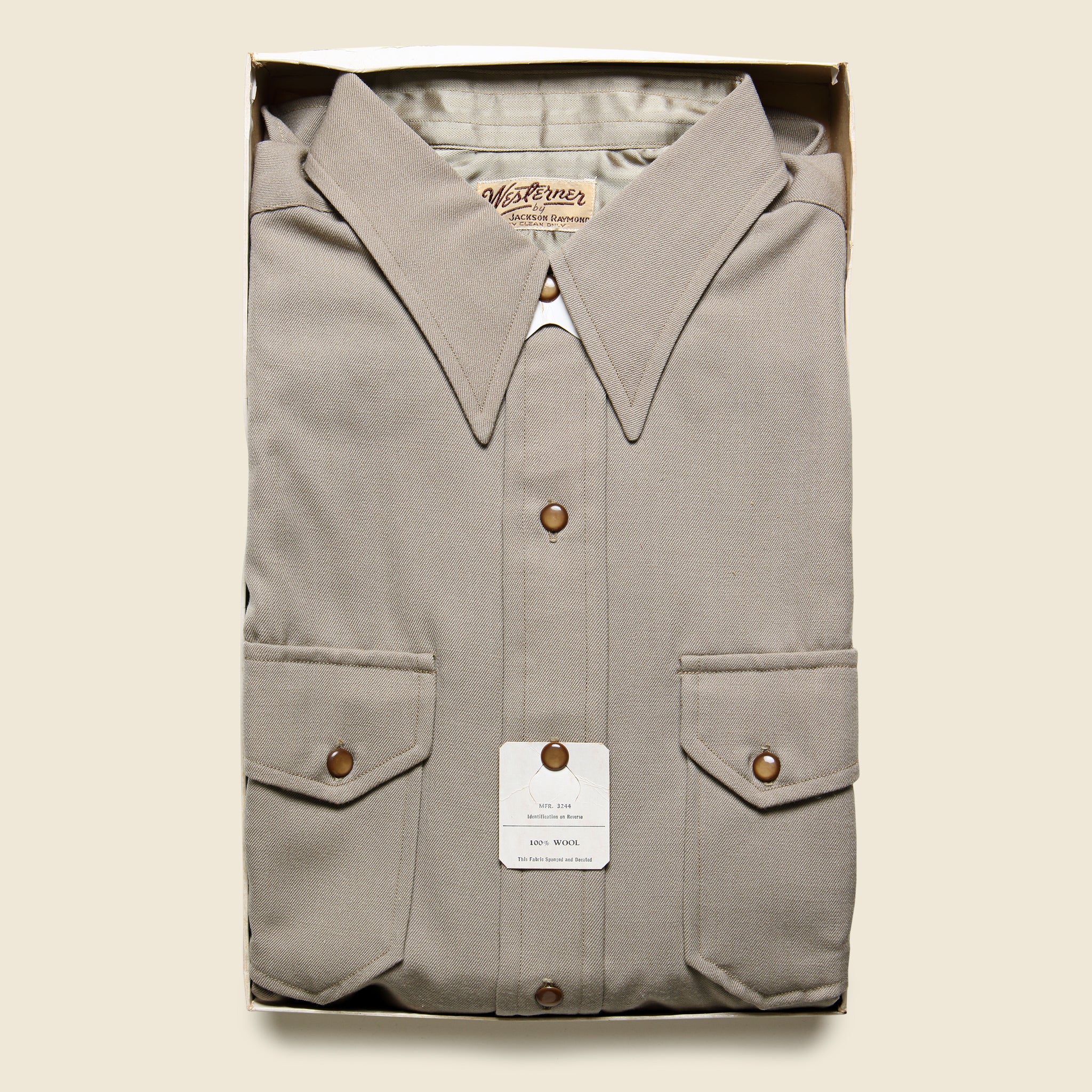Deadstock Western Shirt - Grey - Vintage - STAG Provisions - One & Done - Apparel