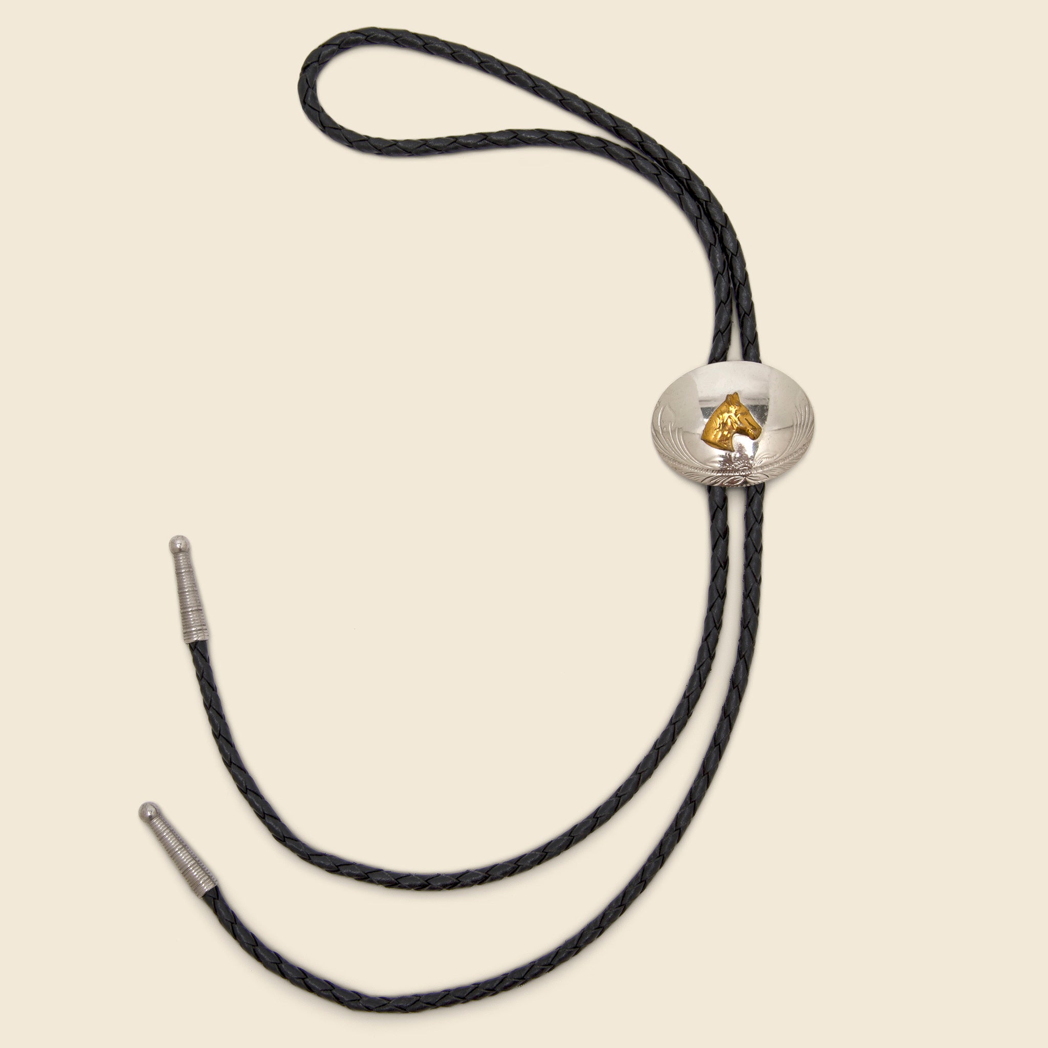 Horse Bolo Tie - Brass - Vintage - STAG Provisions - One & Done - Accessories & Jewelry