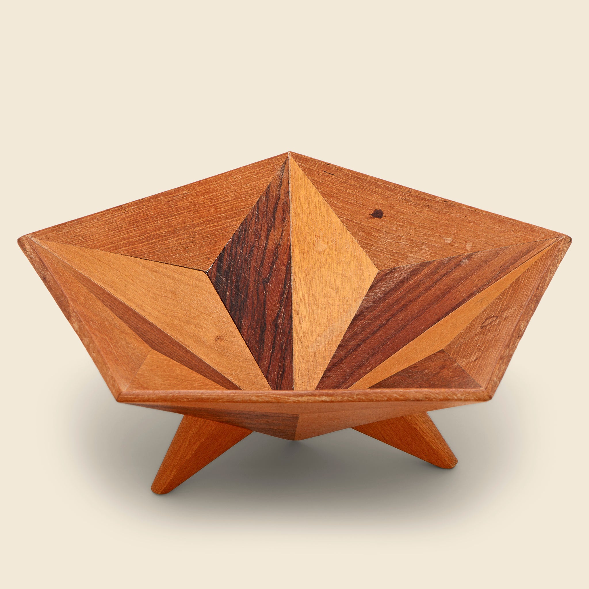 Marquetry 5-Sided Bowl - Vintage - STAG Provisions - One & Done - Art