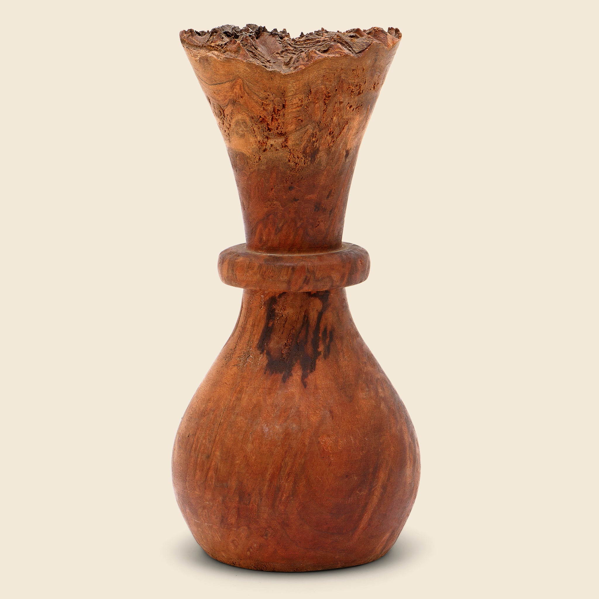 Handmade Wooden Vase - Vintage - STAG Provisions - One & Done - Art