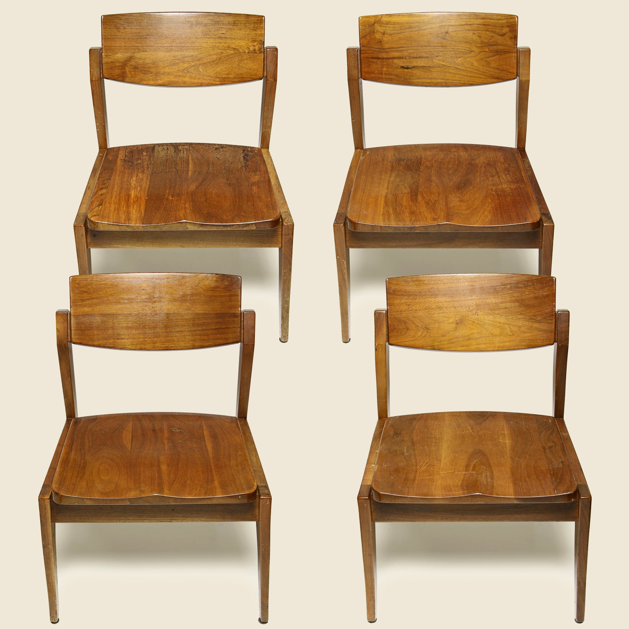Set of 4 1950's Gunlocke Chairs - Vintage - STAG Provisions - One & Done - Furniture