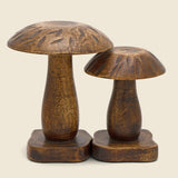 1970s Pair of Wooden Mushrooms - Vintage - STAG Provisions - One & Done - Art