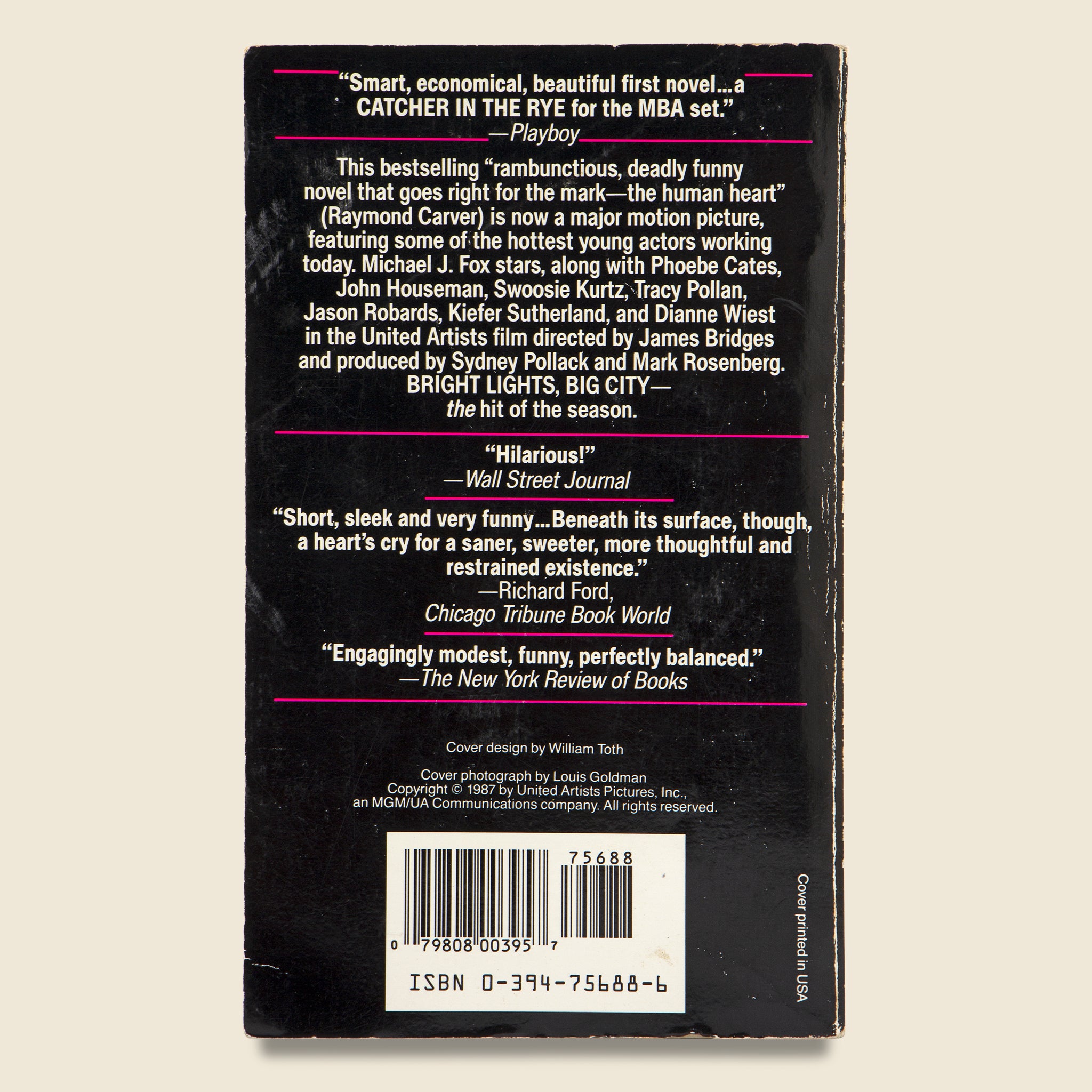"Bright Lights, Big City" Paperback - Vintage - STAG Provisions - One & Done - Miscellaneous