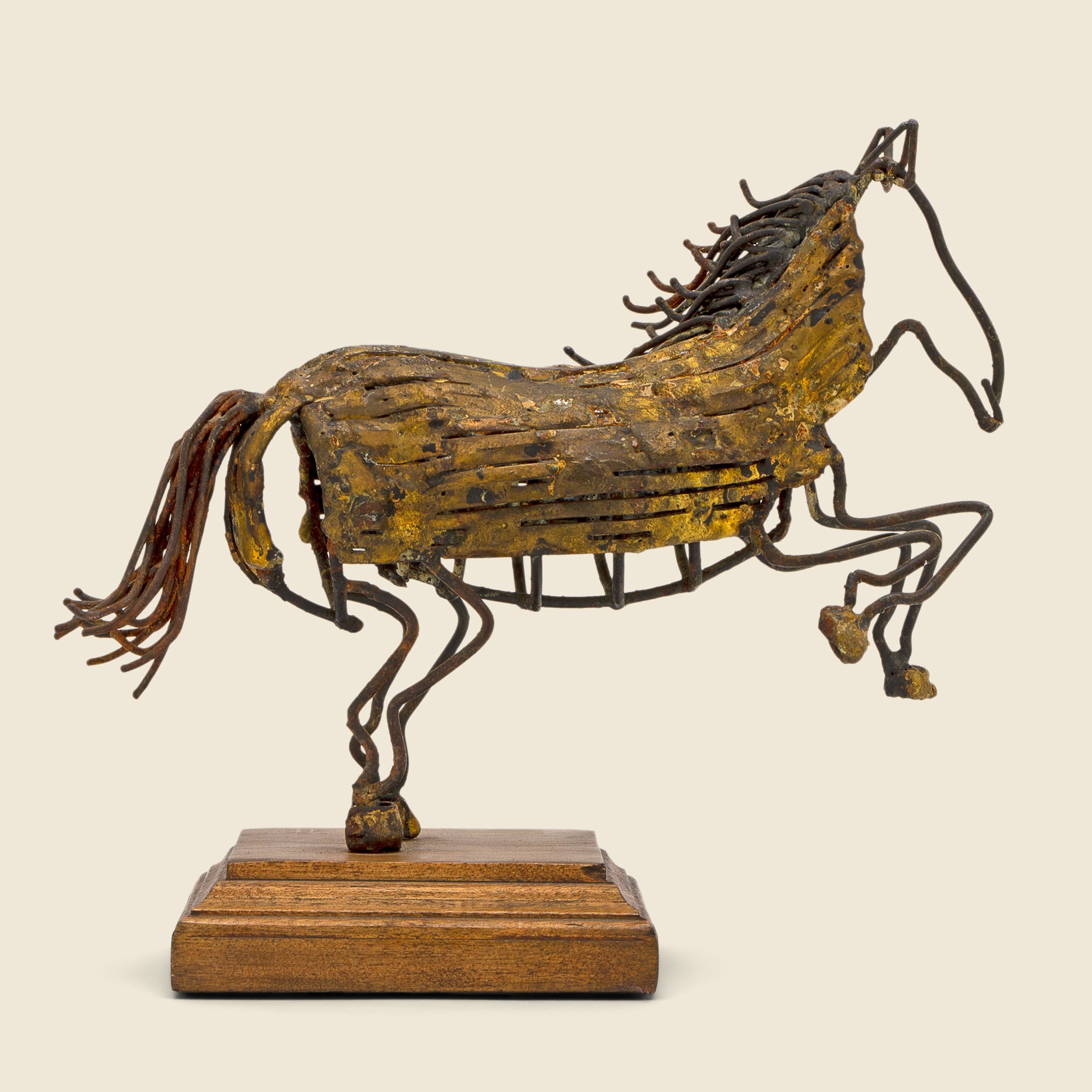 Brutalist Horse Sculpture - Vintage - STAG Provisions - One & Done - Art