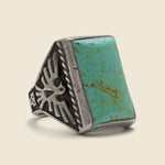 Turquoise Thunderbird/Kachina Ring - Vintage - STAG Provisions - One & Done - Accessories & Jewelry