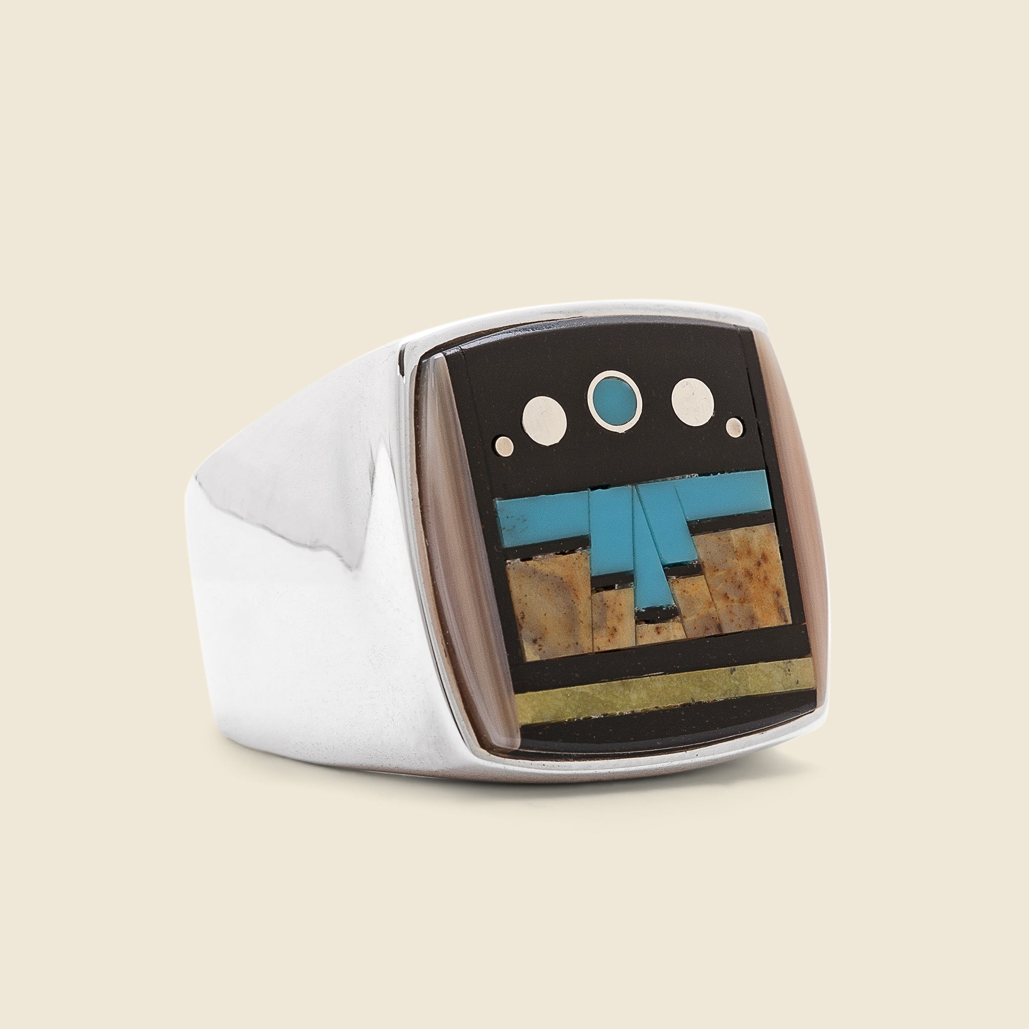 Navajo Made Moon Phase Ring - Vintage - STAG Provisions - One & Done - Accessories & Jewelry