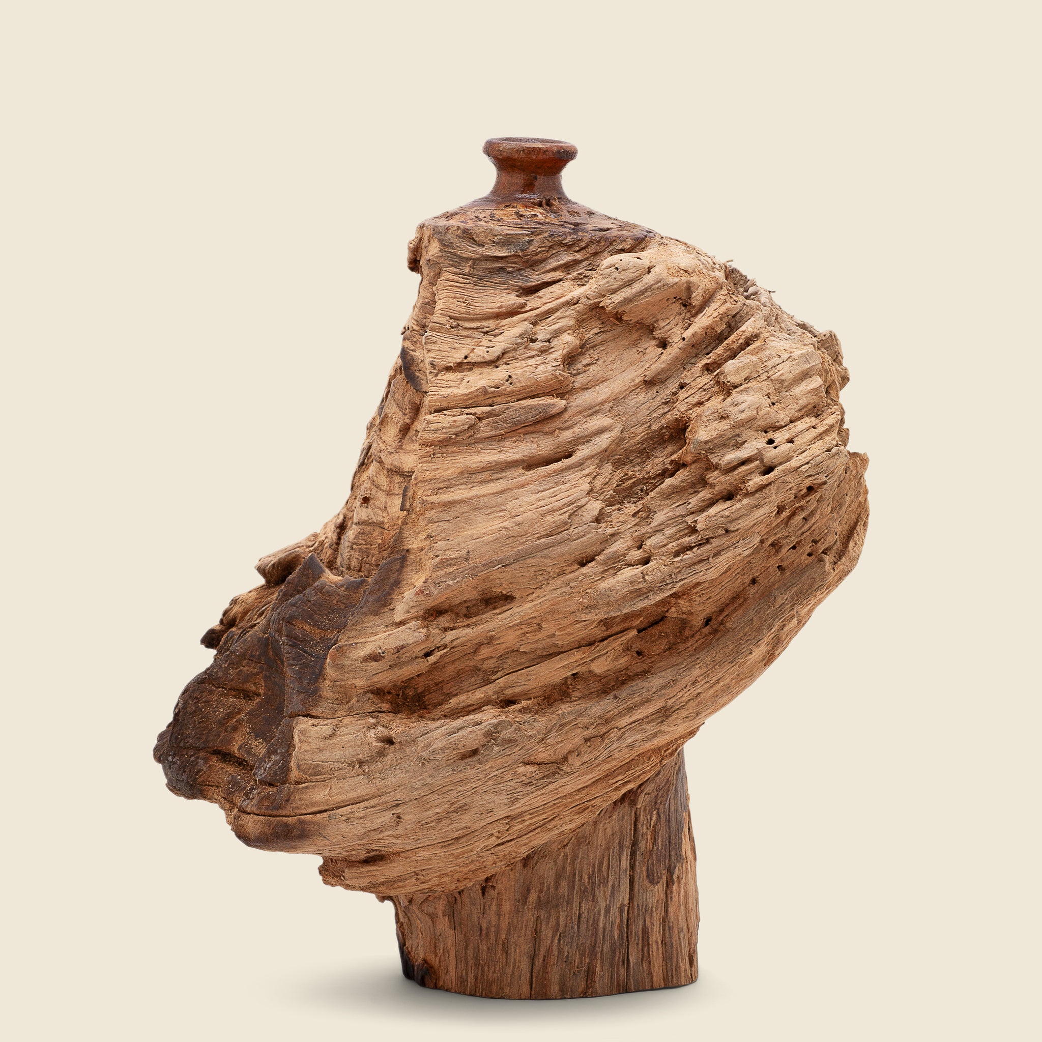 Burled Wood Cloud Vase #2 - Vintage - STAG Provisions - One & Done - Miscellaneous
