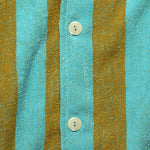 Turcs Terry Shirt - Teal/Gold Stripe - OAS - STAG Provisions - Tops - S/S Knit