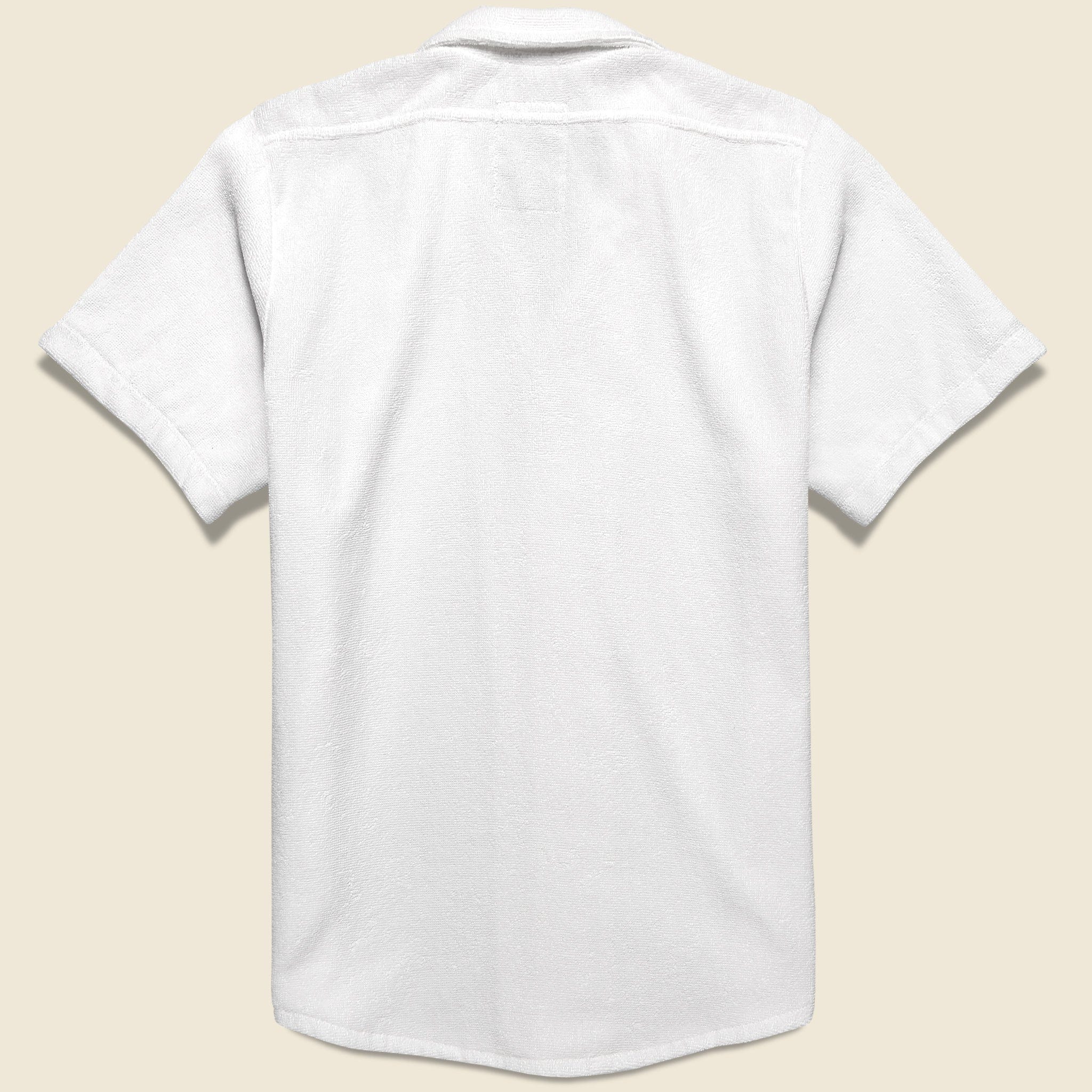 Solid Terry Shirt - White - OAS - STAG Provisions - Tops - S/S Knit