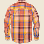 Blanket Shirt - Coral Mav Plaid - Outerknown - STAG Provisions - Tops - L/S Woven - Plaid