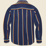 Blanket Shirt - Marine Rainbow Stripe - Outerknown - STAG Provisions - Tops - L/S Woven - Plaid