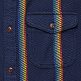 Blanket Shirt - Marine Rainbow Stripe - Outerknown - STAG Provisions - Tops - L/S Woven - Plaid