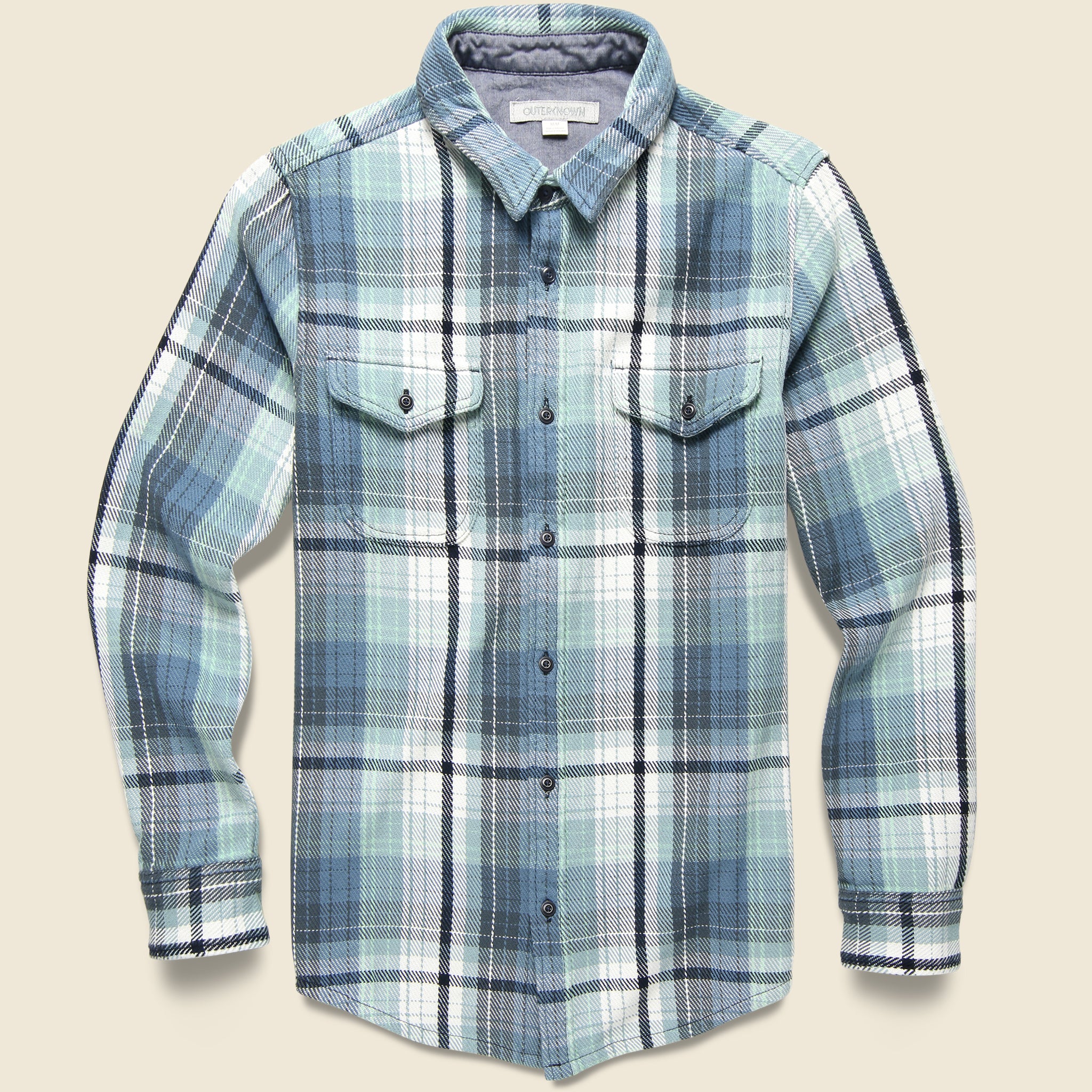 Blanket Shirt - Daylight Seaview Plaid - Outerknown - STAG Provisions - Tops - L/S Woven - Plaid