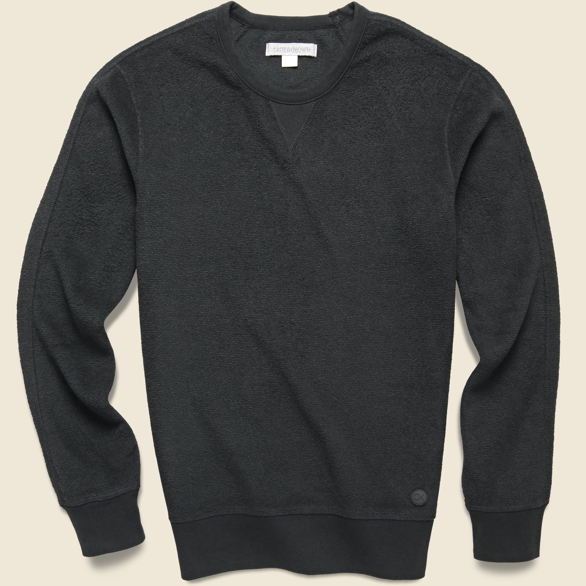 Hightide Crew - Pitch Black - Outerknown - STAG Provisions - Tops - Fleece / Sweatshirt