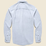 Chroma Blanket Shirt - Heather Blue - Outerknown - STAG Provisions - Tops - L/S Woven - Solid