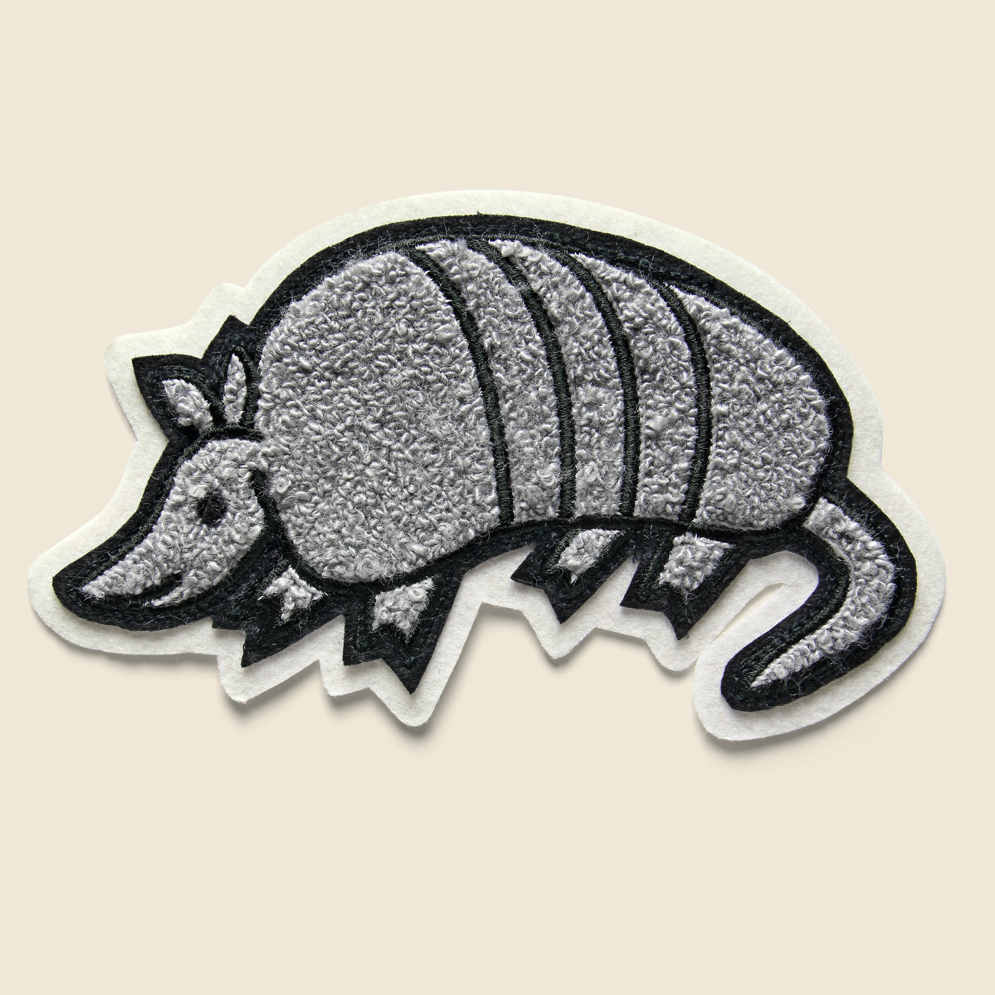 Armadillo Patch - Grey/Black - Oxford Pennant - STAG Provisions - Gift - Miscellaneous
