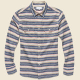 Hammat Shirt - Navy - Penfield - STAG Provisions - Tops - L/S Woven - Stripe