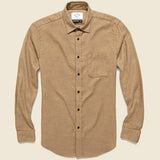 Canela Heather Flannel - Tan - Portuguese Flannel - STAG Provisions - Tops - L/S Woven - Solid