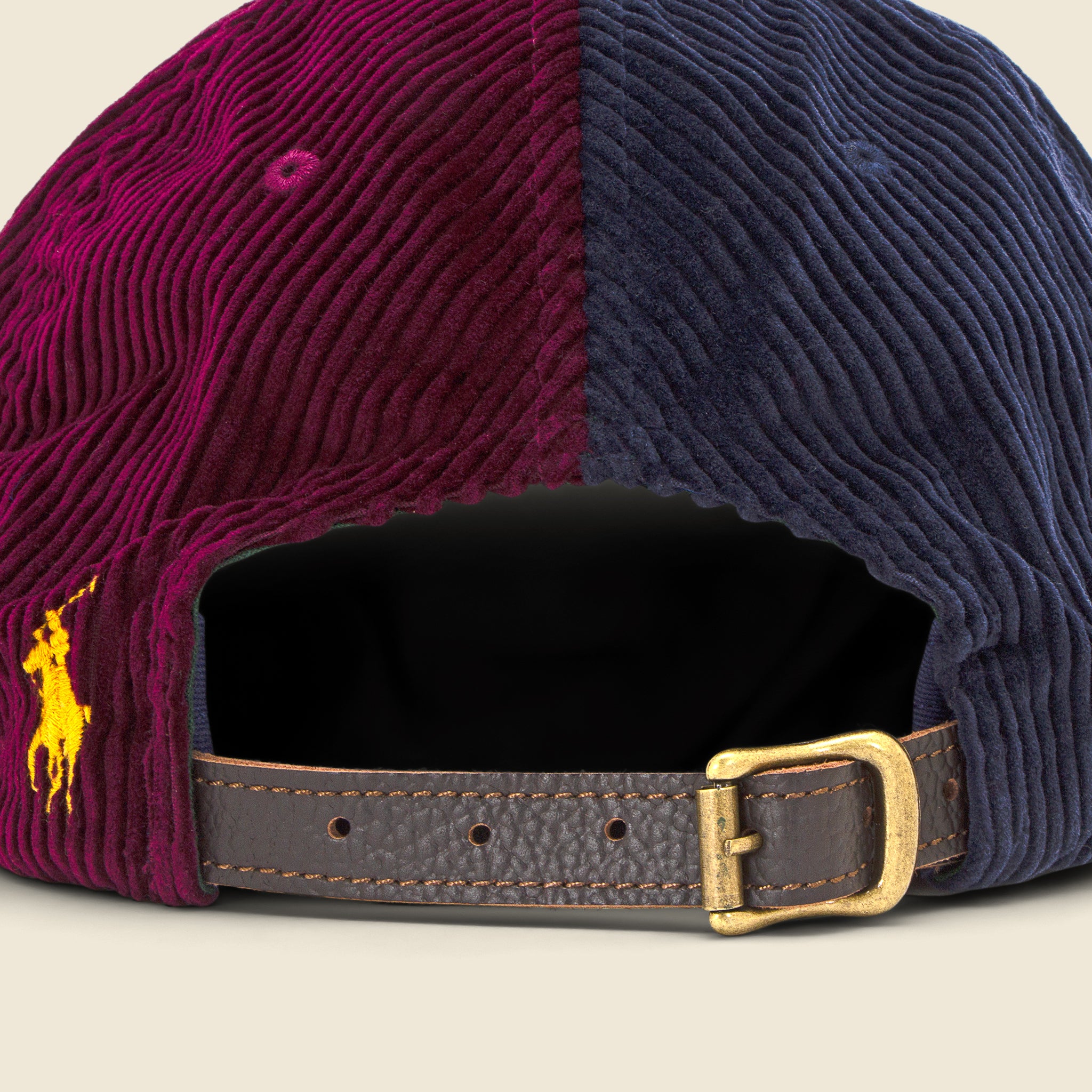 
                          Colorblock Corduroy Polo Cap - Navy/Ruby/Green - Polo Ralph Lauren - STAG Provisions - Accessories - Hats
                        