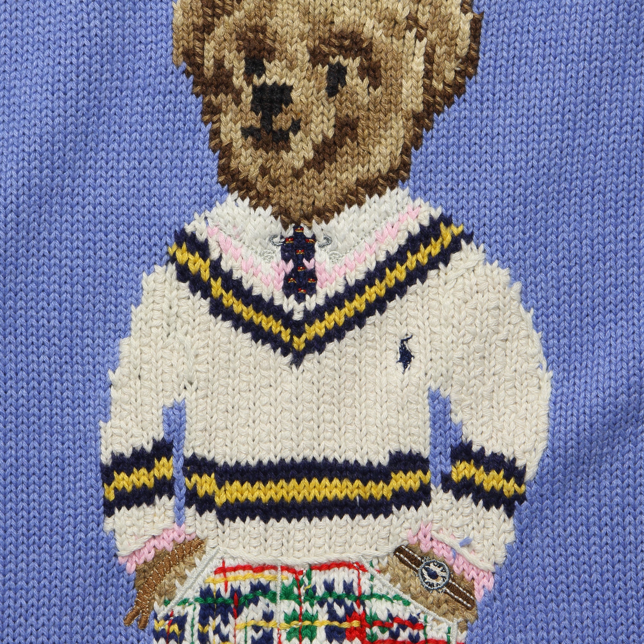 Preppy Bear Crewneck Sweater - Light Blue - Polo Ralph Lauren - STAG Provisions - Tops - Sweater