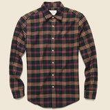 Compact Plaid Flannel - Black/Pink - Portuguese Flannel - STAG Provisions - Tops - L/S Woven - Plaid