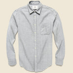Espiga Flannel - Light Blue - Portuguese Flannel - STAG Provisions - Tops - L/S Woven - Solid