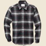 Big Square Nazare Flannel - Black/White - Portuguese Flannel - STAG Provisions - Tops - L/S Woven - Plaid