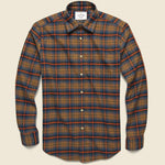 Check Flannel - Orange - Portuguese Flannel - STAG Provisions - Tops - L/S Woven - Plaid