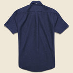Blur Fleck Shirt - Navy - Portuguese Flannel - STAG Provisions - Tops - S/S Woven - Fleck