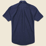 Blur Fleck Shirt - Navy - Portuguese Flannel - STAG Provisions - Tops - S/S Woven - Fleck