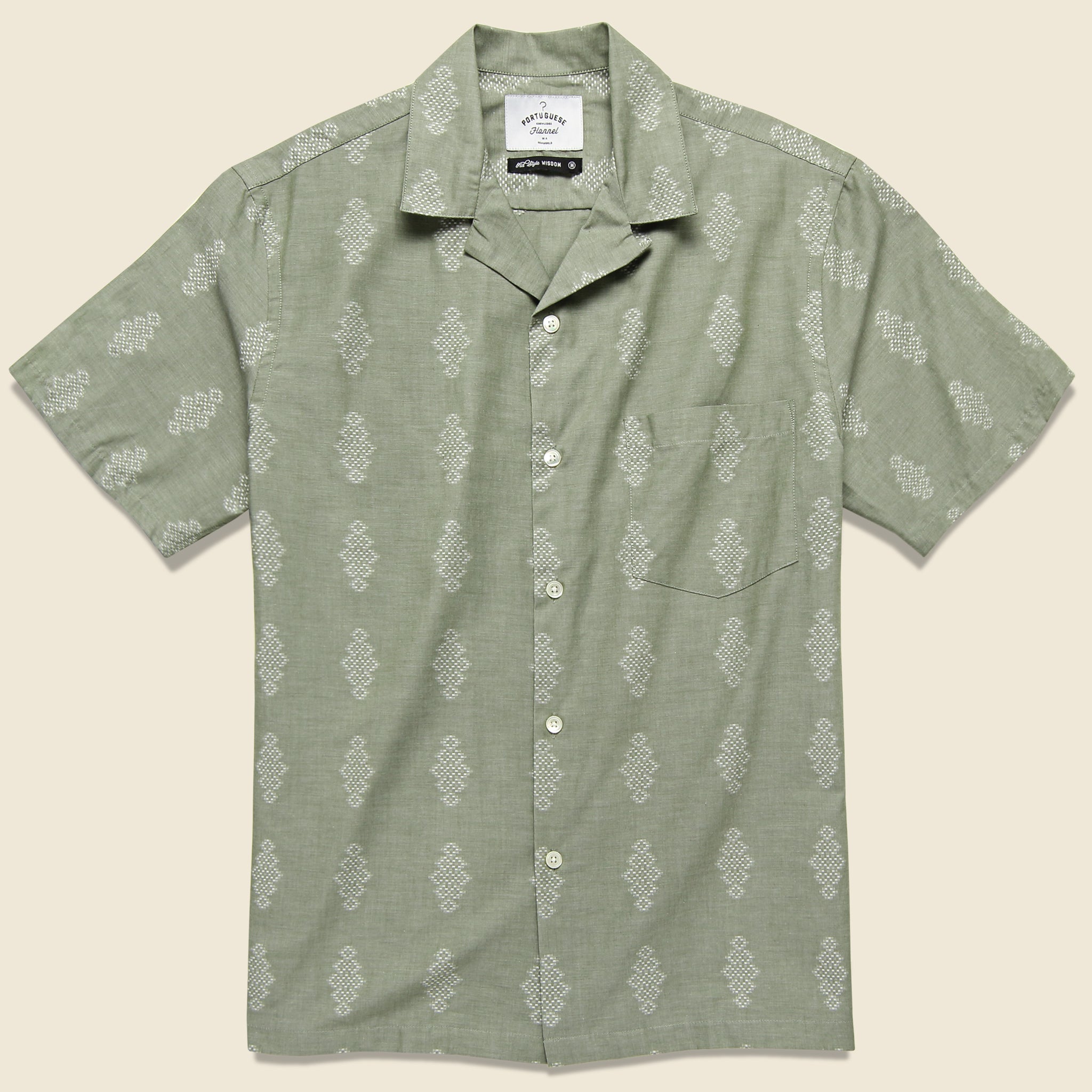 Bunch Shirt - Pale Green - Portuguese Flannel - STAG Provisions - Tops - S/S Woven - Other Pattern