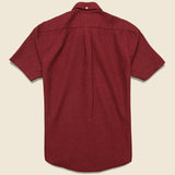 Blur Fleck Shirt - Bordeaux - Portuguese Flannel - STAG Provisions - Tops - S/S Woven - Fleck