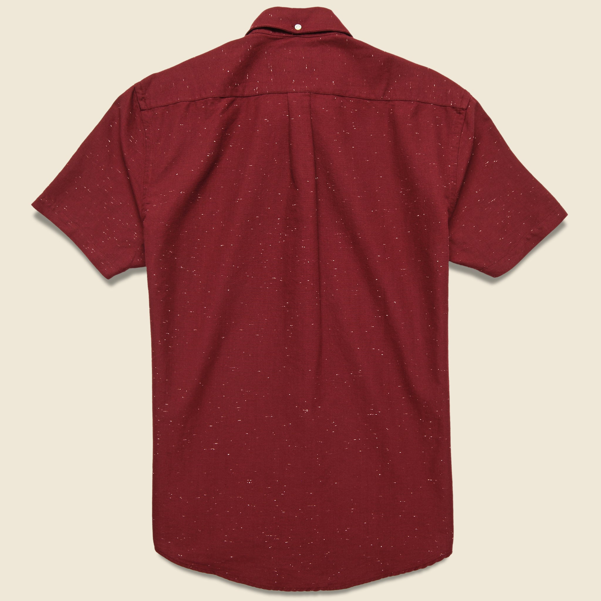 Blur Fleck Shirt - Bordeaux - Portuguese Flannel - STAG Provisions - Tops - S/S Woven - Fleck