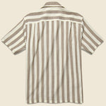 Bayonne Camp Shirt - Brown/White - Portuguese Flannel - STAG Provisions - Tops - S/S Woven - Stripe