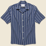 Jimmy Camp Shirt - Blue/White - Portuguese Flannel - STAG Provisions - Tops - S/S Woven - Stripe