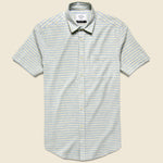 Plage Shirt - Light Blue/Grey - Portuguese Flannel - STAG Provisions - Tops - S/S Woven - Stripe